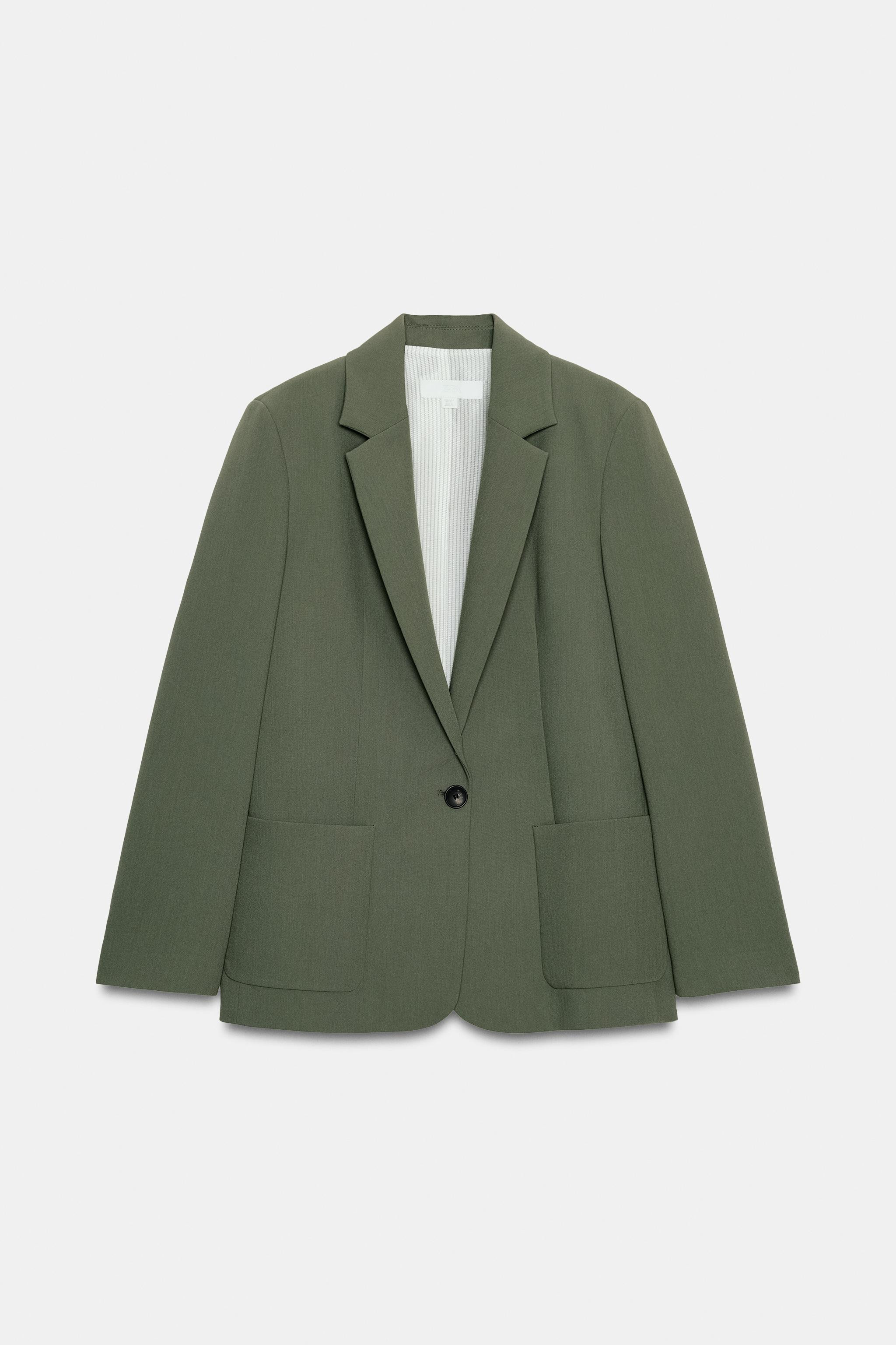 STRAIGHT BLAZER WITH SHOULDER PADS | Zara AU