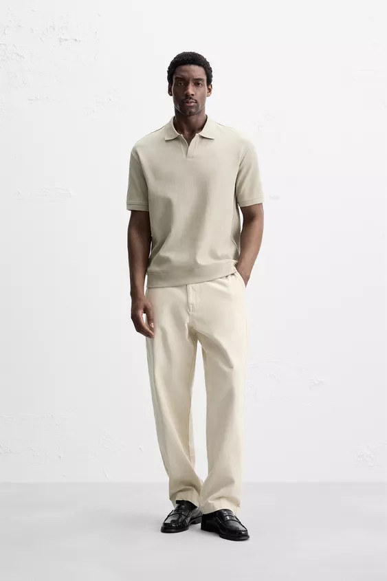VERTICAL TEXTURED POLO | Zara US