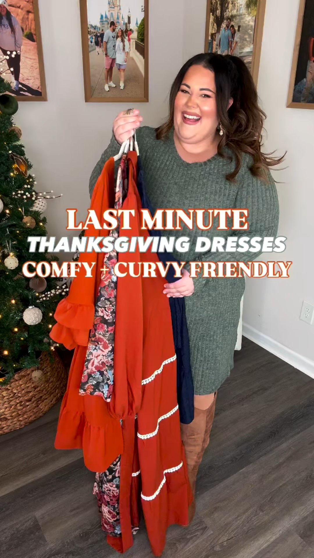 Plus size friendly Fall dress roundup! 🧡 All perfect style options for Thanksgiving and quick shipping to get to you in time for the holiday! 🥰 I’m in the XXL in everything! I THINK the last one may be my favorite, but as always, let me know yours!!! 😍🙌🏻 

#LTKHoliday #LTKSeasonal #LTKPlusSize