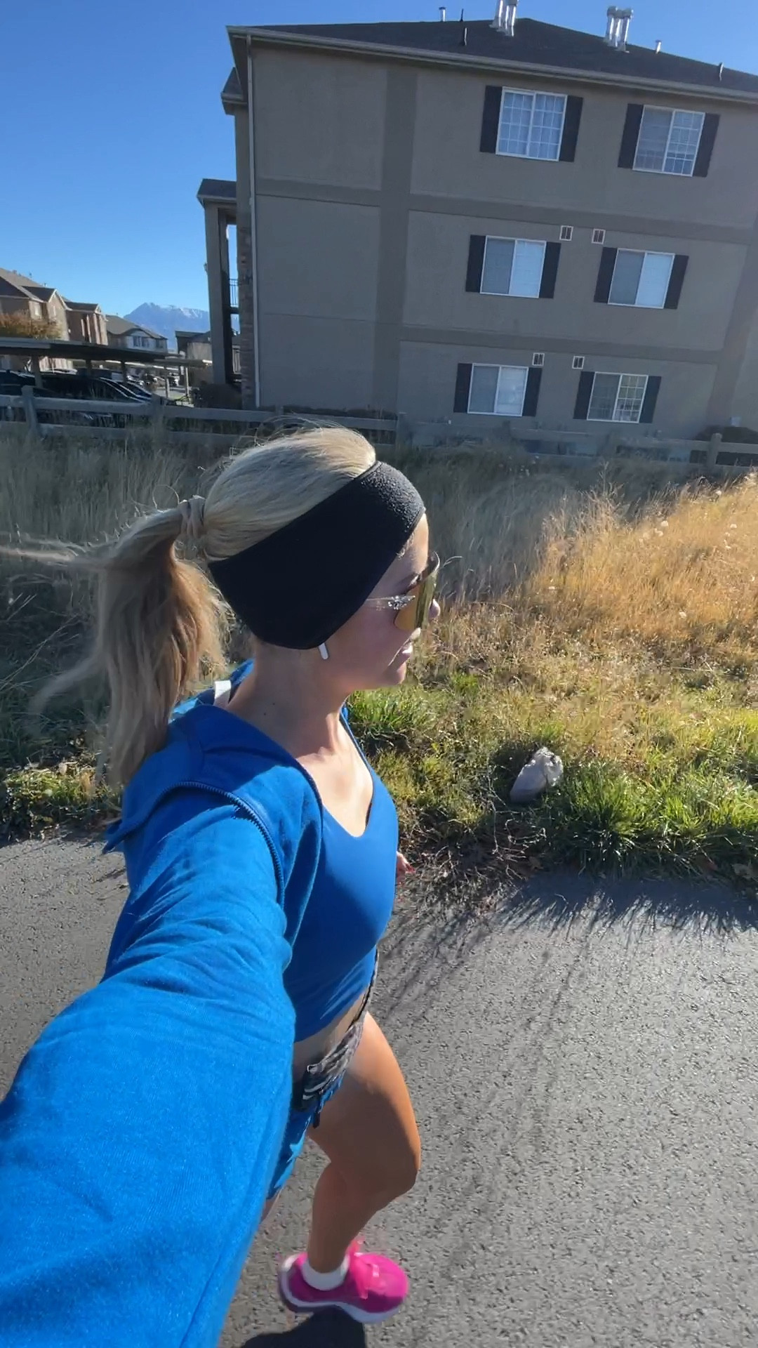 running outfit for cooler weather!!

top: true to size
Jacket: wearing usual M 
Shorts: true to size
Sneakers: size up half 

Love my running belt, running sunglasses and these ear warmers!!

#LTKActive #LTKFitness
