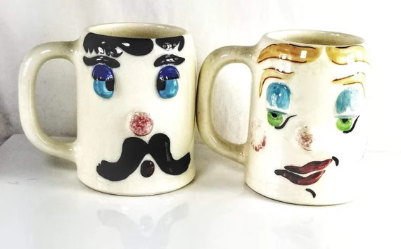 Pfaltzgraff Pottery Mugs Set of 2 Cockeyed Charlie Flirty | Etsy | Etsy (US)