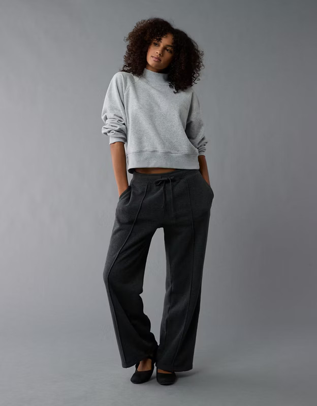 AE Everyday Luxe Wide-Leg Sweatpant | American Eagle Outfitters (US & CA)