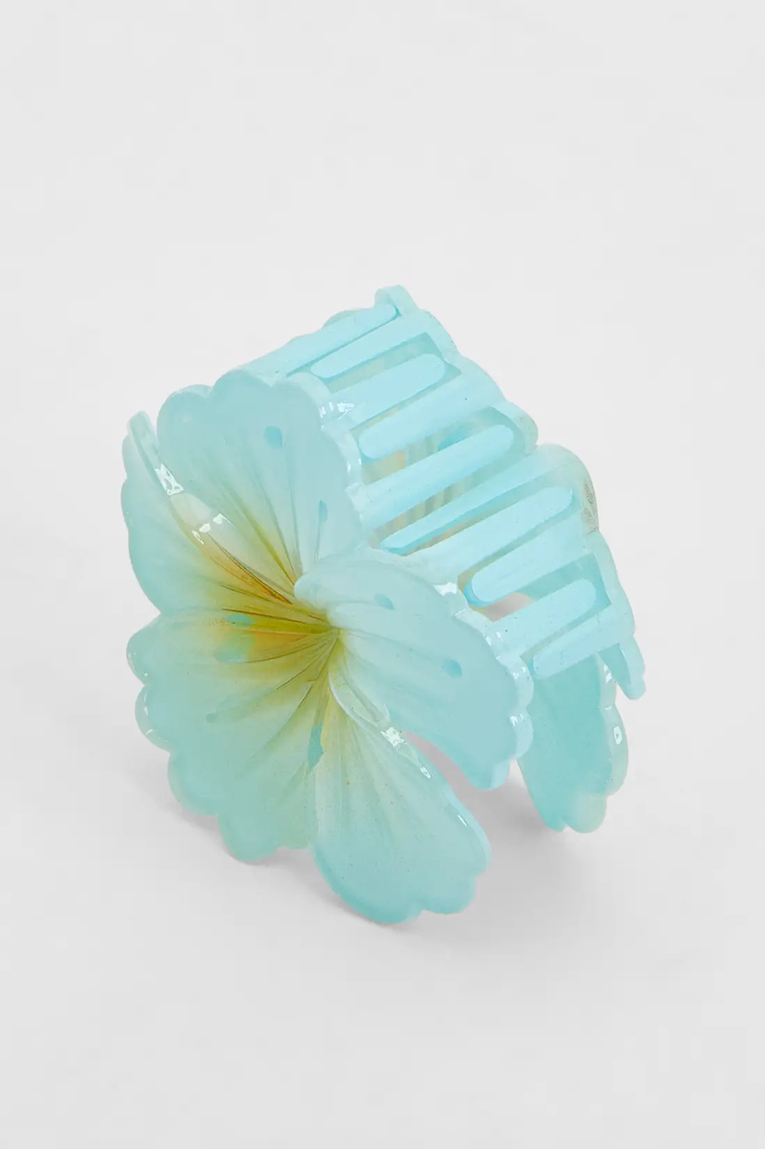 Blue Hibiscus Flower Hair Claw Clip | Boohoo | Boohoo.com (UK & IE)