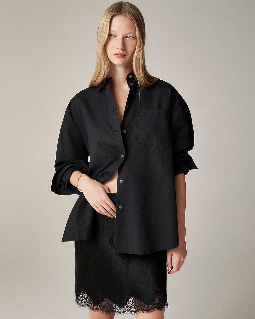 Étienne oversized shirt in lightweight oxford | J. Crew US