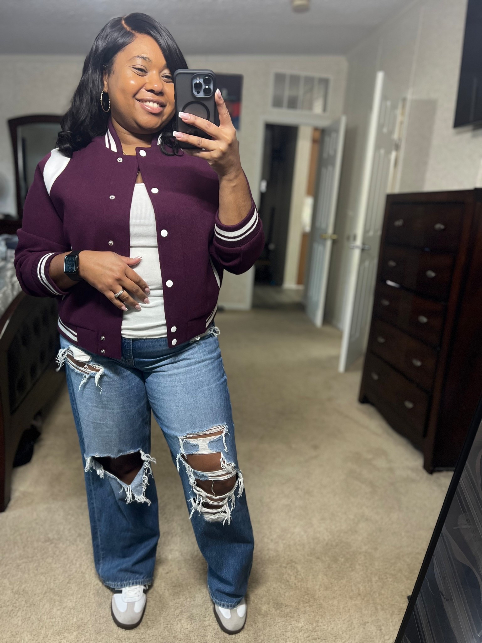 Cute fall Walmart jacket for any occasion wearing a size large 

#LTKSeasonal #LTKFallSale #LTKFindsUnder50