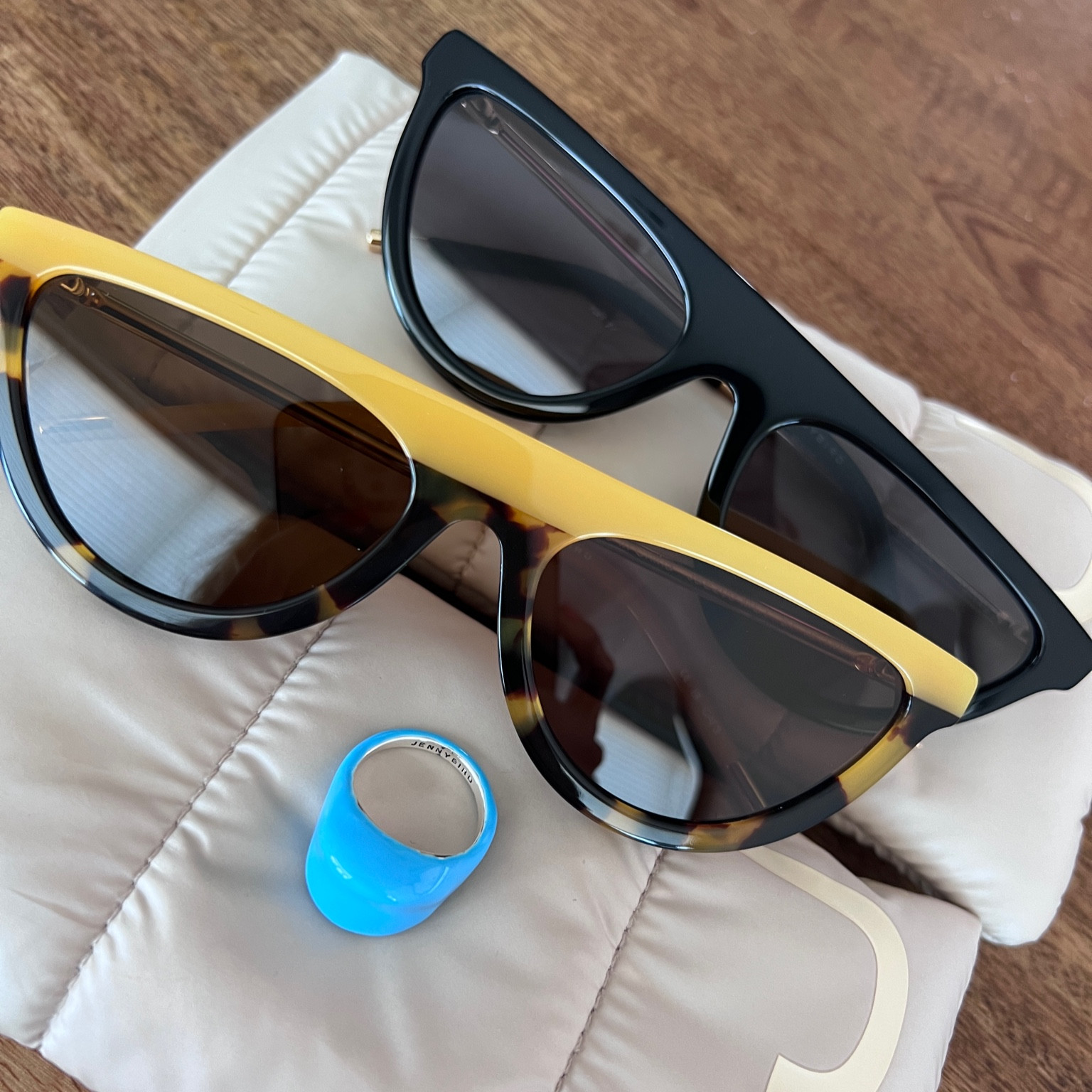 New sunglasses and ring from the ultimate cool girl, @jennybird 🖤 the obsession begins 😎✨
This ring is on sale! 🙌🏻🦋

#LTKunder100 #LTKsalealert #LTKstyletip