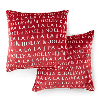 North Pole Trading Co. Holiday 2-Pack Square Throw Pillow - JCPenney | JCPenney