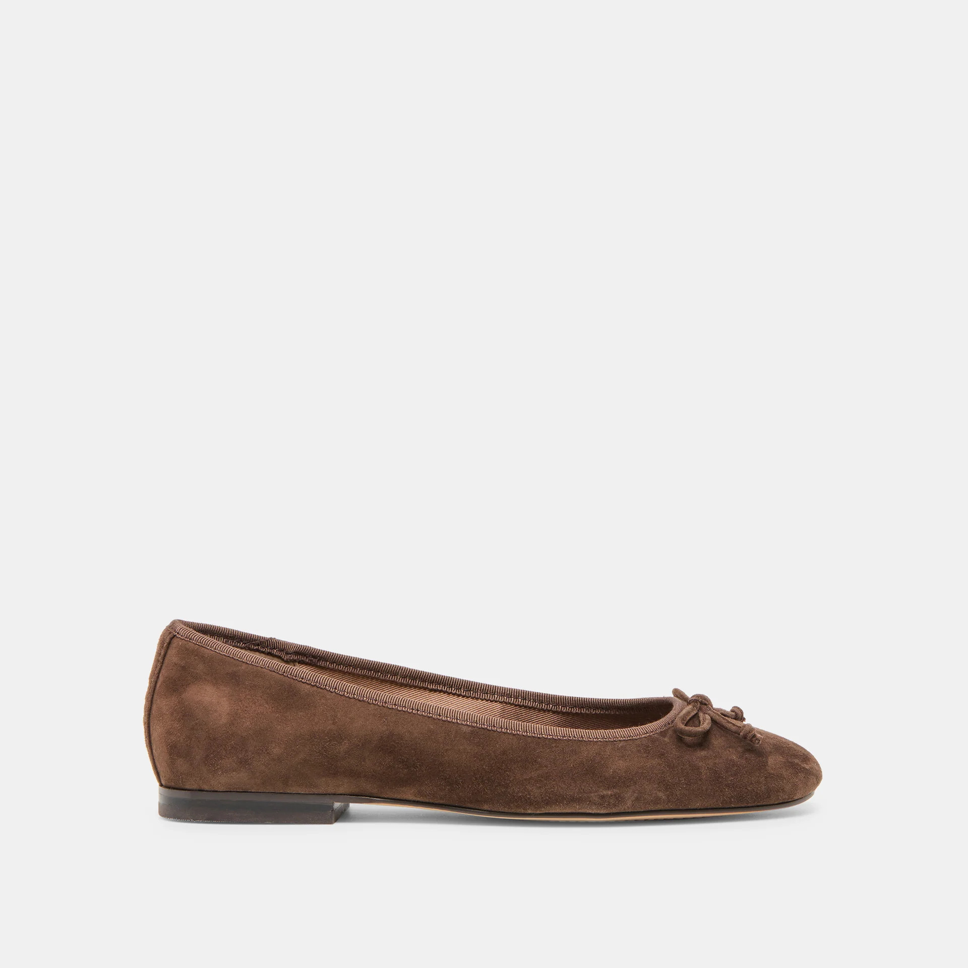 Ritla Dk Brown Suede Ballet Flats | Dolce Vita | DolceVita.com