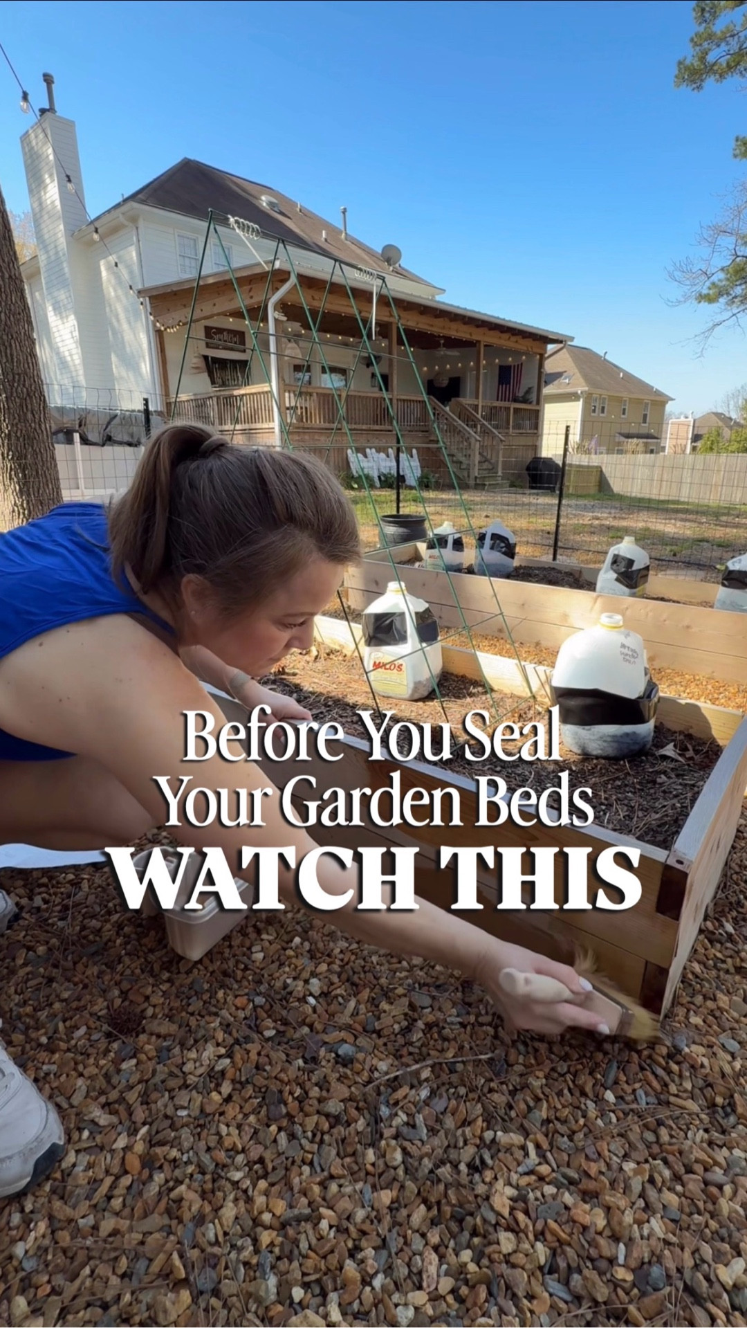 Most people don't realize this...
a lot of wood sealers are full of toxic chemicals that can leach straight into your soil.
That means... into your vegetables. 
This is what I use instead — a plant-based, non-toxic wood sealer that's actually safe for raised beds.
It penetrates deep into the wood, protects it for years, and won't harm your plants, pets, or tamily.
If you're growing food... this matters way more than you think.

#LTKmomlife #LTKHome #LTKSeasonal