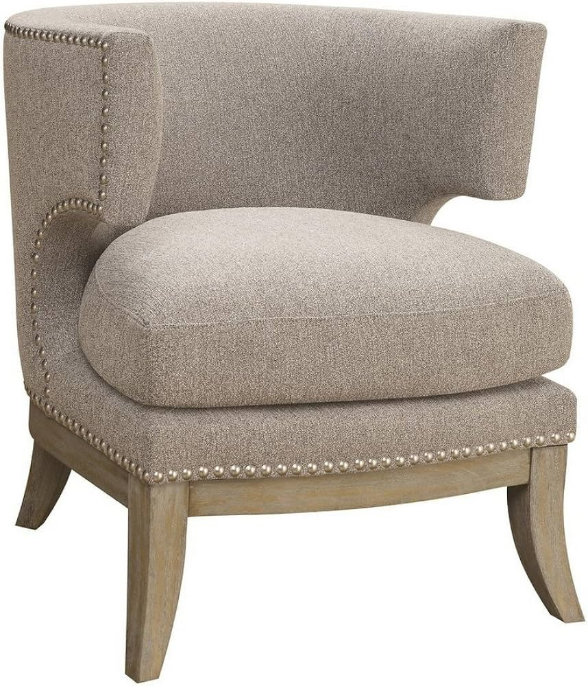Coaster Furniture Accent Chair with Barrel Back Grey and Weathered Grey 902560 | Amazon (US)