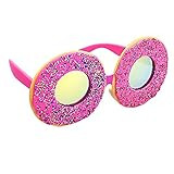 Sun-Staches Donuts Sunglasses, Pink Frame Doughnut Sprinkles Costume Party Favor Shades UV400, Multi | Amazon (US)