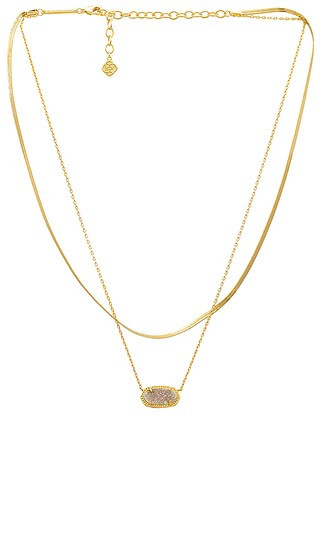 Elisa Multi Strand Necklace in Gold | Revolve Clothing (Global)