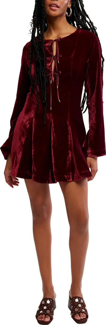 Linney Velvet Minidress | Nordstrom