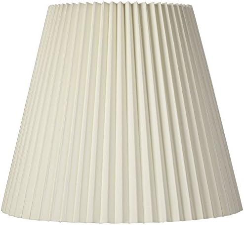 Ivory Pleated Large Lamp Shade 10" Top x 17" Bottom x 14.5" High x 14.75" Slant (Spider) Replacem... | Amazon (US)