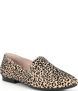 Macen Leopard Print Suede Flat Loafers | Dillard's