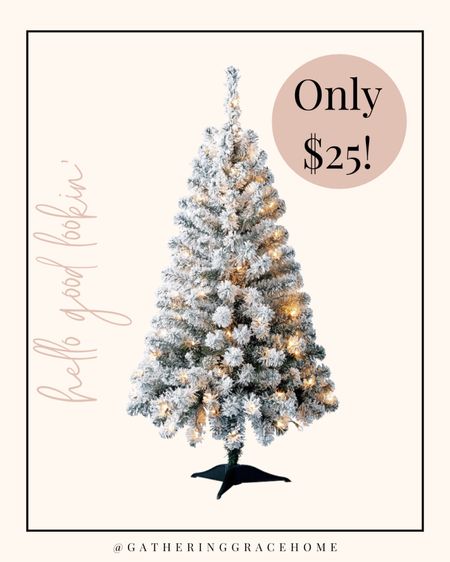 I grabbed 2 of these! 1 for each of the kids’ bedrooms! It’s a gorgeous 4ft, flocked, prelit tree for only $25!

#LTKHoliday #LTKSeasonal #LTKhome