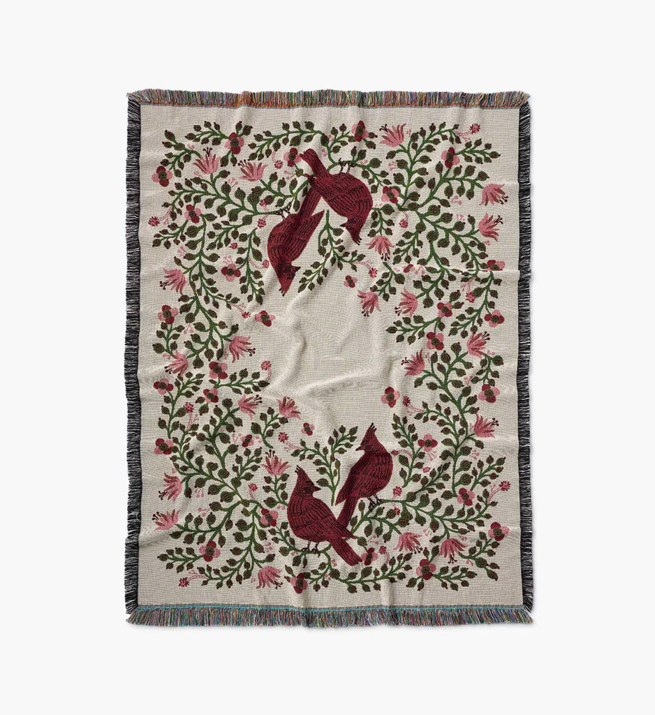 Woven Blanket - Cardinals | Rifle Paper Co.