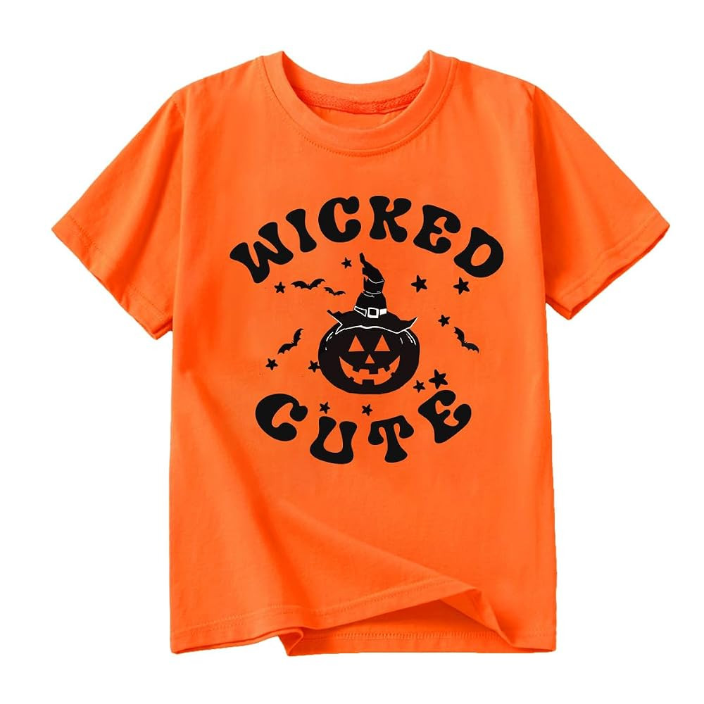 Toddler Boys Girls Halloween Shirt Skeleton Ghost T-Shirts Boo Tees Spooky Tops Short Sleeve 2-12... | Amazon (US)