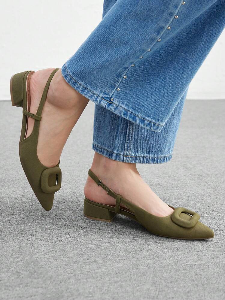 CUCCOO BIZCHIC Women's Pointed Toe Solid Color Comfortable Flat Casual Loafers Spring Shoes Spring Break Easter For Christmas Spring Shoes | SHEIN