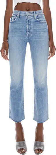 The Tripper High Waist Flood Frayed Flare Jeans | Nordstrom