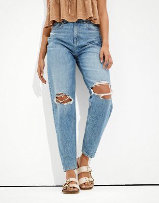 AE Ripped Relaxed Mom Jean | American Eagle Outfitters (US & CA)