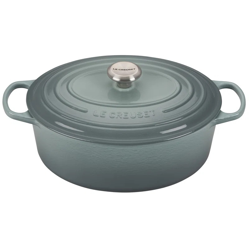 Le Creuset Signature Enameled Cast Iron Oval Dutch Oven with Lid | Wayfair North America