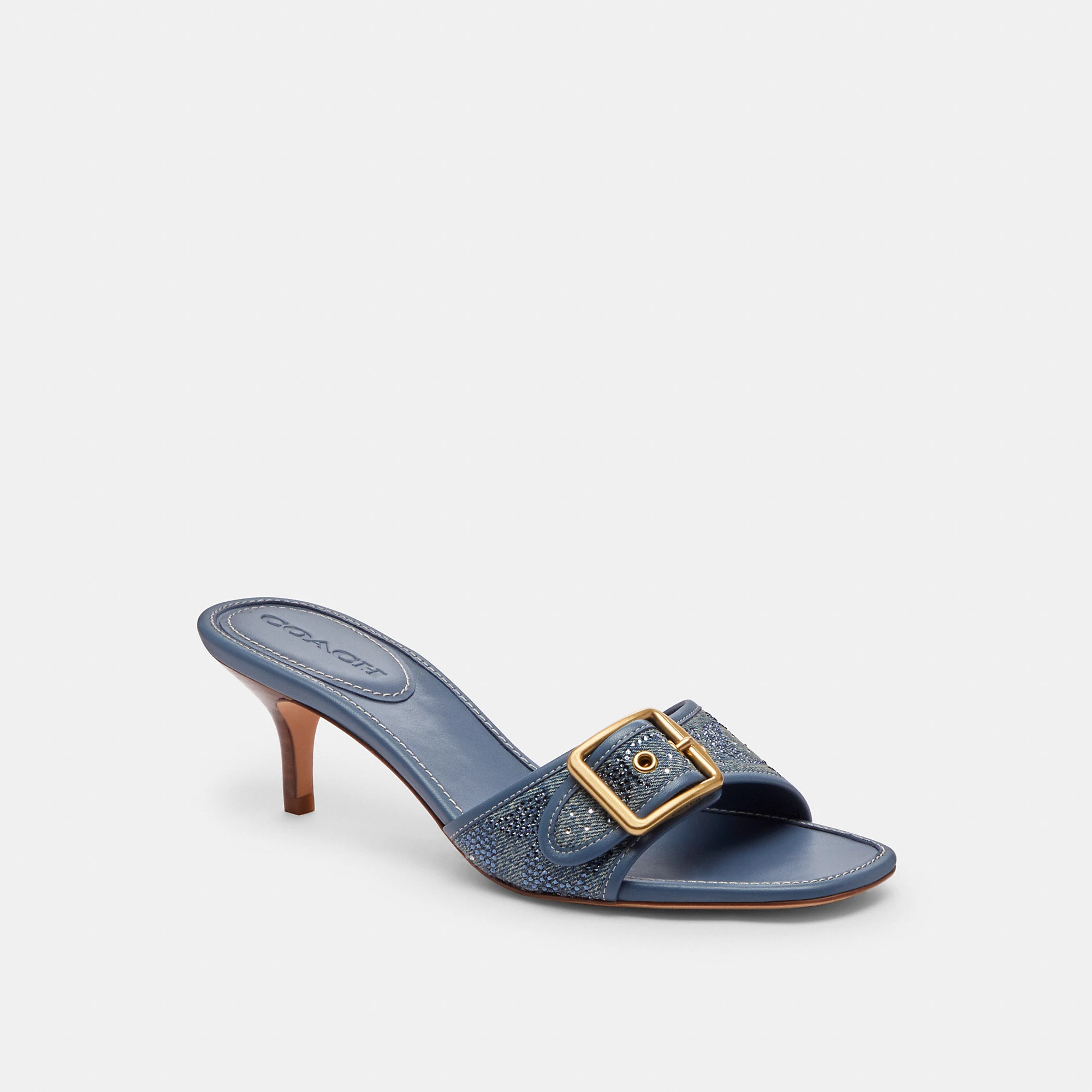 Margot Sandal In Crystal Signature Denim | Coach (US)