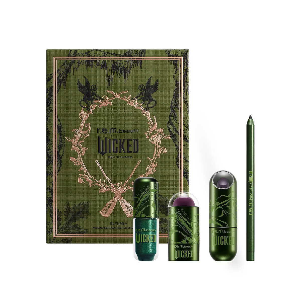 r.e.m. beauty x Wicked Elphaba Makeup Set - 4pc - Ulta Beauty | Target