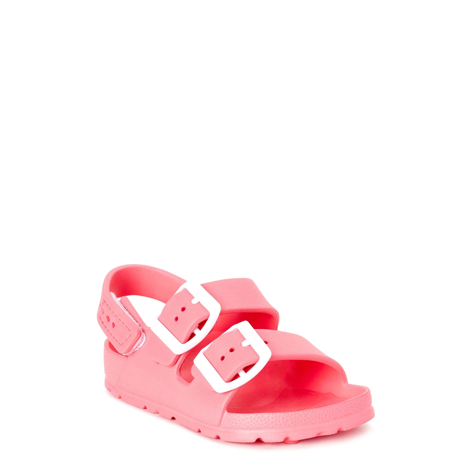 First Steps by Stepping Stones Buckle EVA Footbed Slide Sandal (Toddler Girls) | Walmart (US)