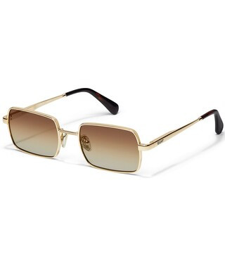 QUAY Women's DND 55mm Square Sunglasses - Gold/Sunflower | Dillard's