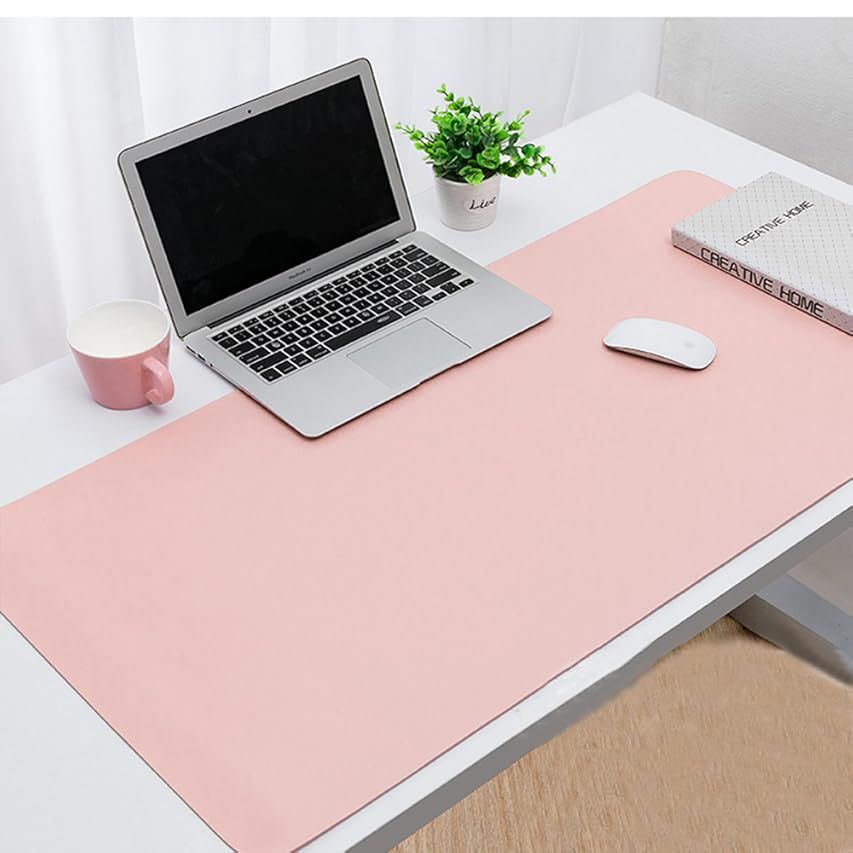 Leather Desk Pad Protector,Mouse Pad,Office Desk Mat,31.5" x 15.7" Non-Slip PU Leather Desk Blotter, | Amazon (US)