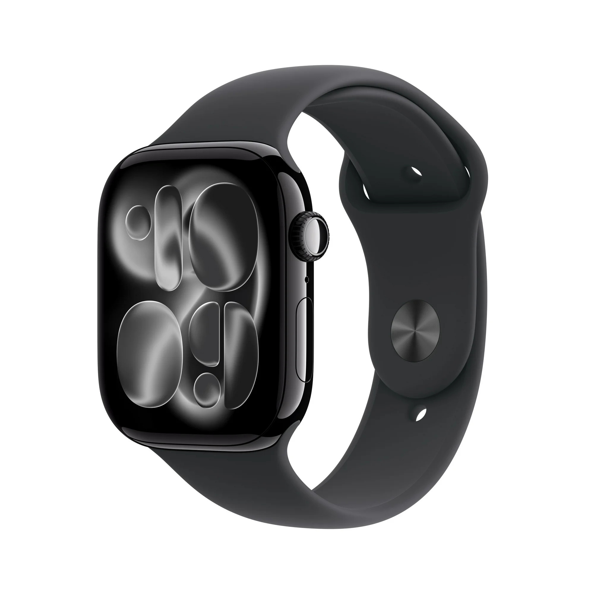 Apple Watch Series 11 [GPS 46mm] Smartwatch with Jet Black Aluminum Case with Black Sport Band - ... | Walmart (US)