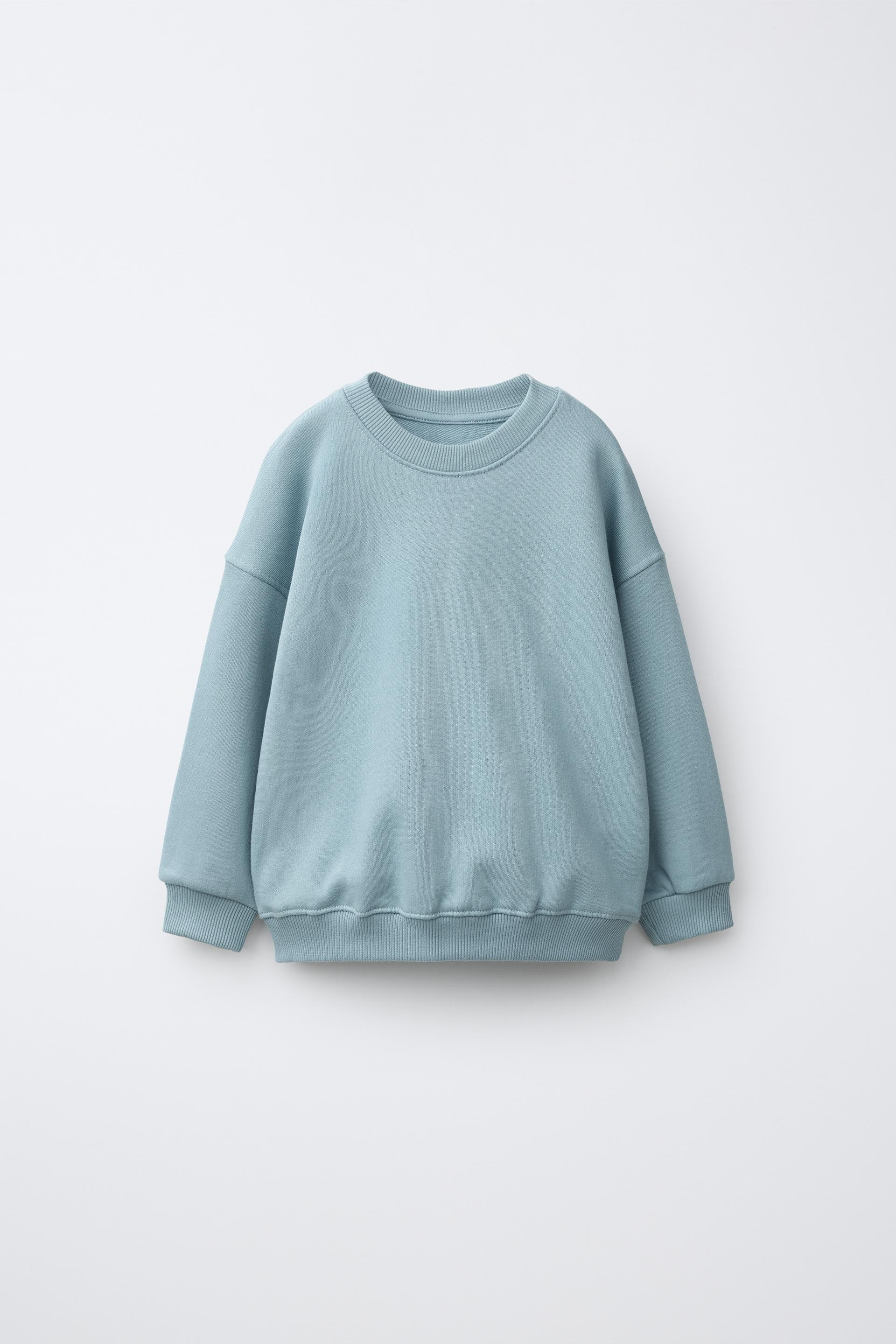 Zara - Plain Sweatshirt - Navy Blue - 2 Years (36,2 Inches) - Kids | Zara US