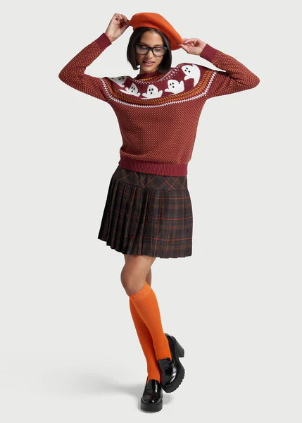 You've Been Ghosted Fair Isle Sweater | ModCloth