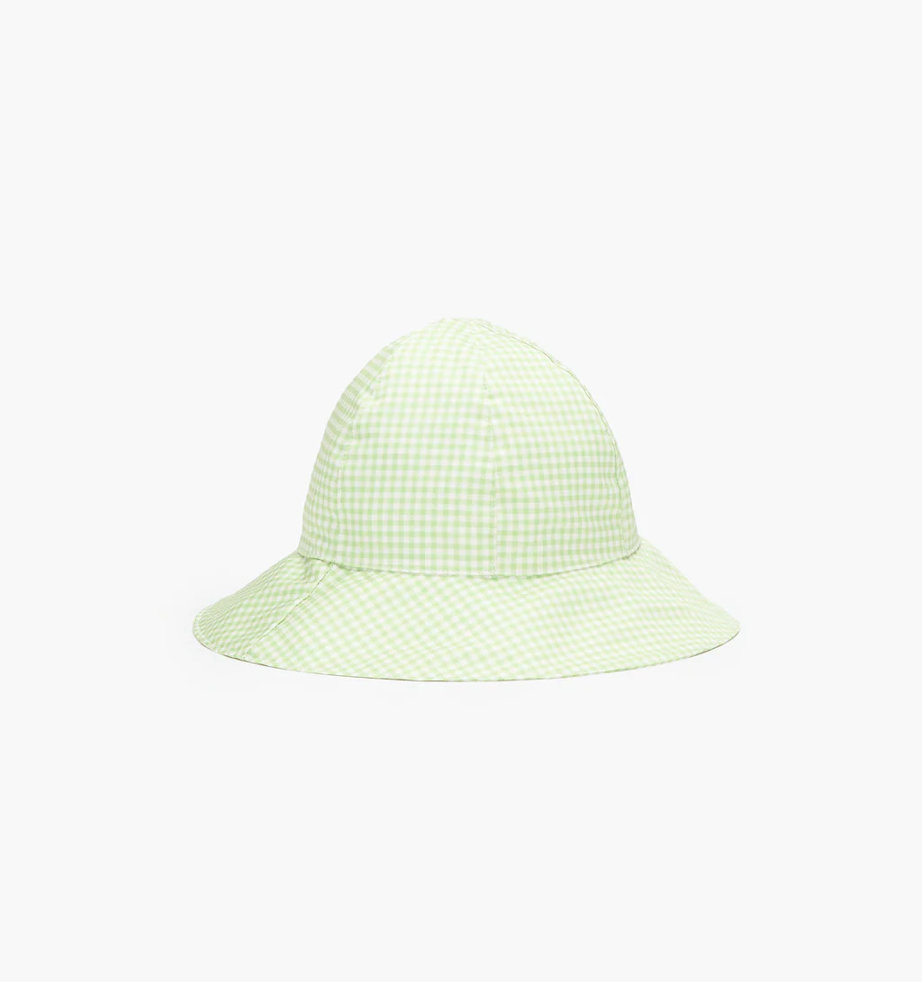 The Baby Sunhat - Lime Gingham | Hill House Home US