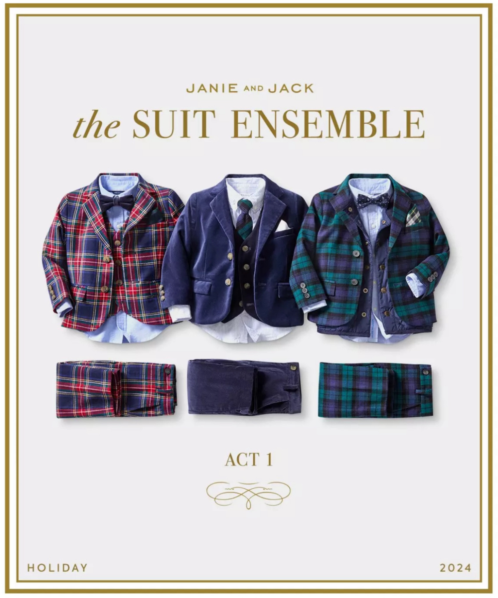 ✨Janie and Jack The Holiday Premiere Collection for Boys 6M-18YRS✨

Whether it's his first holiday or a family moment to remember, Janie and Jack Holiday Collection will make a statement in your Holiday Party and Christmas Cards!


Winter Outfit
Holiday outfit 
Christmas outfits 
Kids birthday gift guide
Children Christmas gift guide 
Christmas gift ideas
Christmas present
Nursery
Nursery decor 
Baby shower gift
Baby registry
Sale alert
New item alert
Baby hat
Baby shoes
Baby dress
Baby Santa hat
Newborn gift
Baby outfit
Christmas party outfits 
Baby keepsakes 
First Christmas outfits
Baby headband 
Girl Christmas outfits 
Girl dresses
Boy Christmas outfits 
Boy winter outfits 
Boy elegant outfits 
Boy party outfits
Boy holiday
Winter coat
Winter dress
Holiday dress
Christmas dress
Girls purse
Bow purse
Plaid Bow Headband
Plaid Puff Sleeve Dress
Bow flat
Boy blazer 
Boy shirt
Boy pants 
Boy vestt
Merry and bright 
Merry Christmas 
White Christmas 
Christmas family photo session outfits 
Photo session outfit inspo
Santa’s list
Gift guide for her
Gift guide for boys
Gifts for him 
Gifts for her
Wedding guest outfit for kids

#LTKGifts #LTKCyberweek
#LTKGiftGuide #LTKstyletip #LTKwedding #LTKfamily #LTKbaby #LTKbump #LTKkids #LTKshoecrush #LTKHoliday
#liketkit #LTKFindsUnder50 #LTKFindsUnder100 #LTKItBag #LTKSaleAlert #LTKSeasonal

#LTKKids #LTKParties #LTKBaby