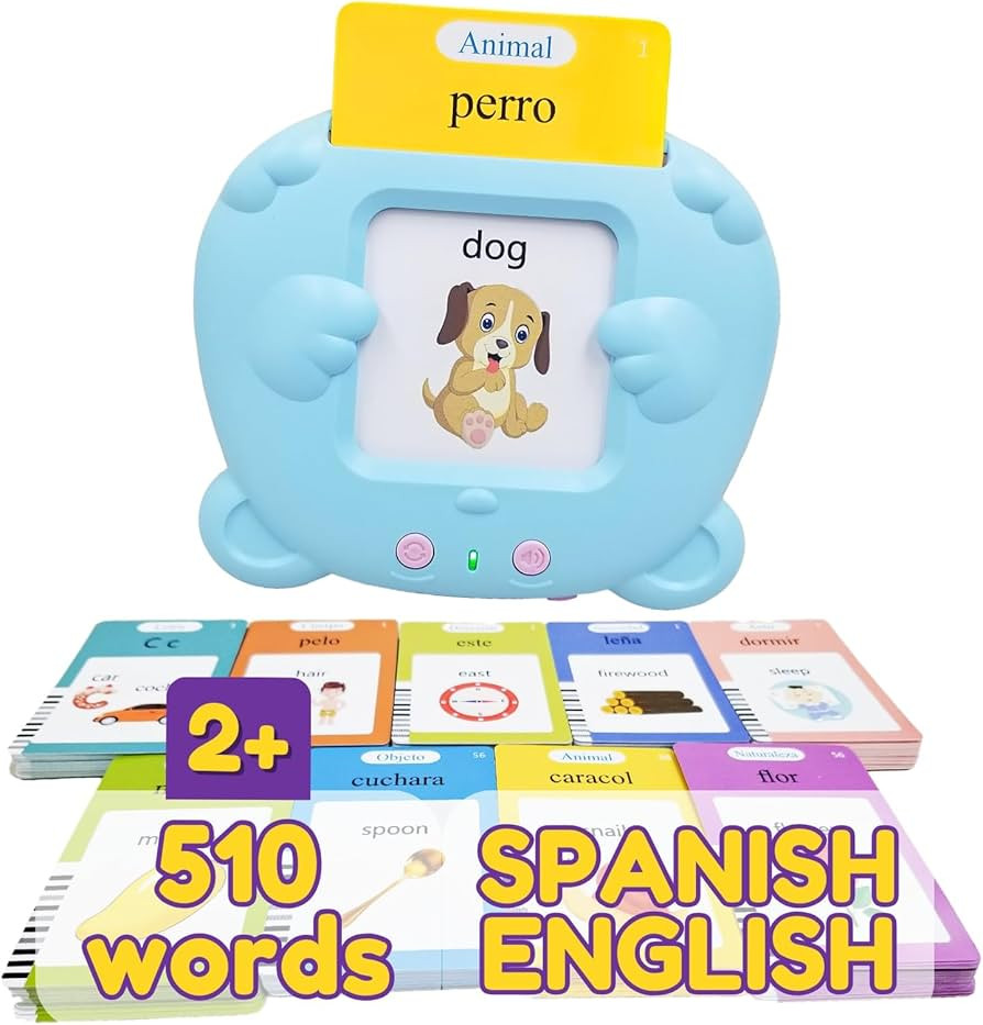 ZeenKind Spanish & English Talking Flash Cards with 510 Sight Words for Toddlers 3 4 5 6 Years Ol... | Amazon (US)