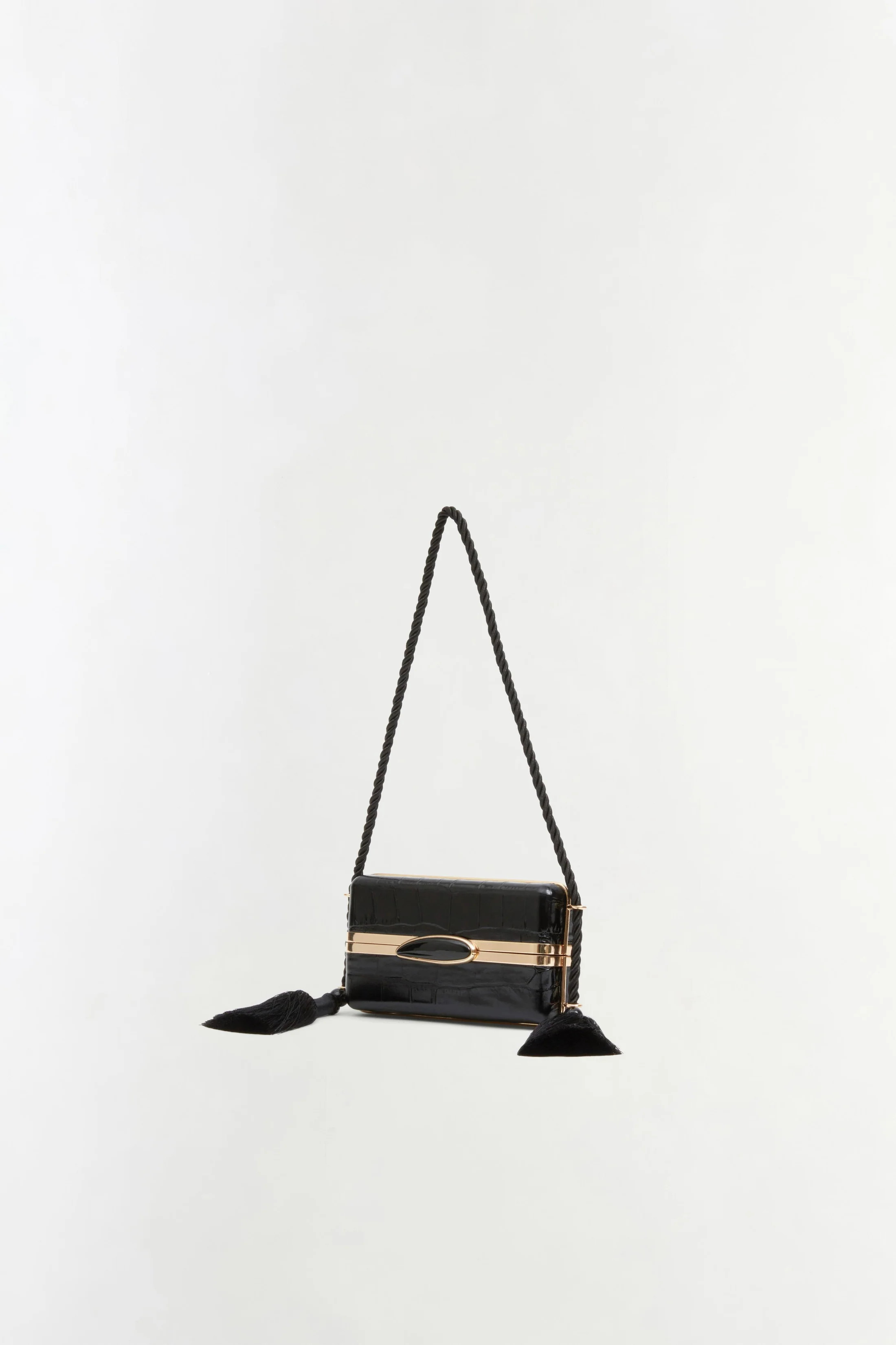 Roma Croc-Embossed Leather Shoulder Bag | Simkhai