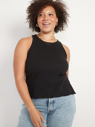 Fitted Rib-Knit Tank for Women | Old Navy (US)