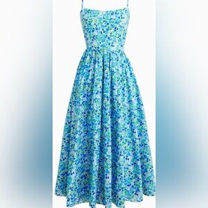 Floral Blue and Green J Crew Dress in Liberty Pattern | Poshmark