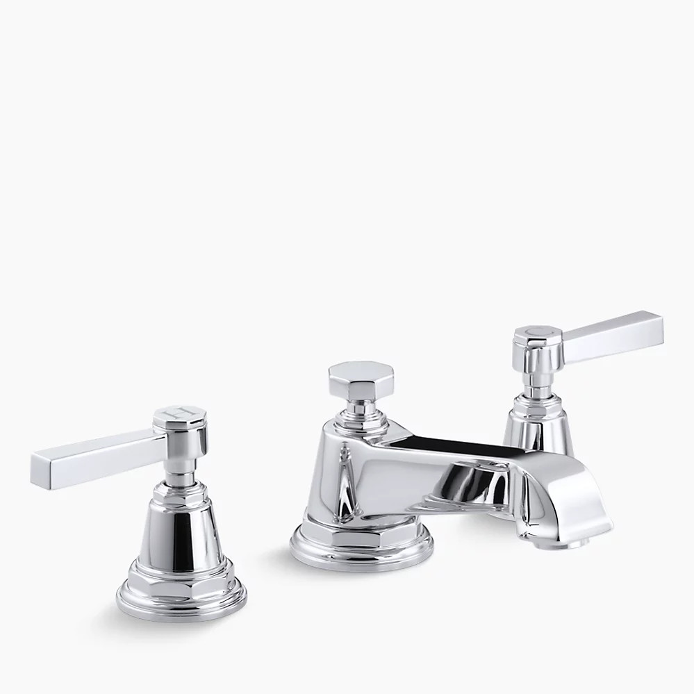 Pinstripe Widespread Sink Faucet with Pure Design | K-13132-4A | KOHLER | Kohler