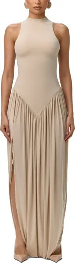 Sleeveless Mock Neck Maxi Dress | Nordstrom