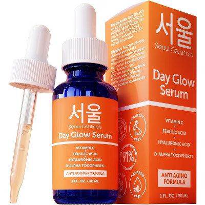 Seoul Ceuticals Korean Skin Care K Beauty - 20% Vitamin C Hyaluronic Acid Serum + CE Ferulic Acid Provides Potent Anti Aging, Anti Wrinkle, 1oz | Target