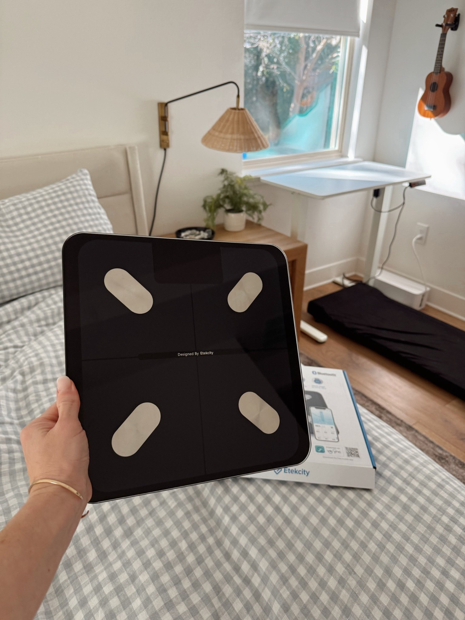 At home scale that also calculates body fat percentage 

#LTKActive #LTKselfcare #LTKfitnessgoals