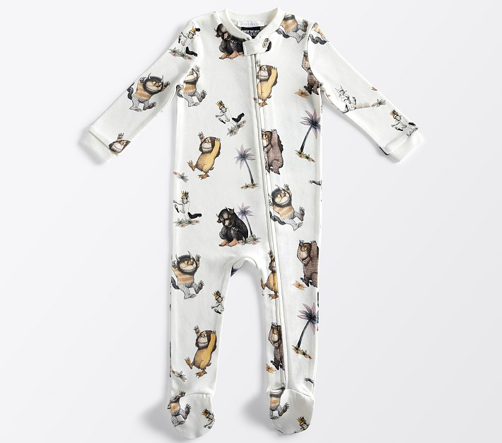 <em>Where The Wild Things Are</em> Nursery Pajama, 9 to 12 months, Multi | Pottery Barn Kids