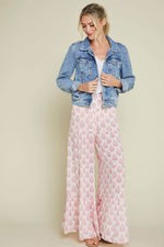 Elan Printed Ruffle Hem Beach Pants | Social Threads