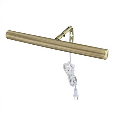 Westinghouse 14 Inch Antique Brass Slimline Picture Light with In Line On and Off Switch and Mounting Hardware Included for Tools and Home Improvement | Target