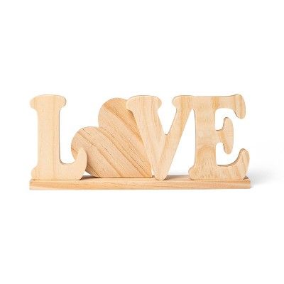 Standing Valentine&#39;s Day Wood Word Love - Mondo Llama&#8482; | Target
