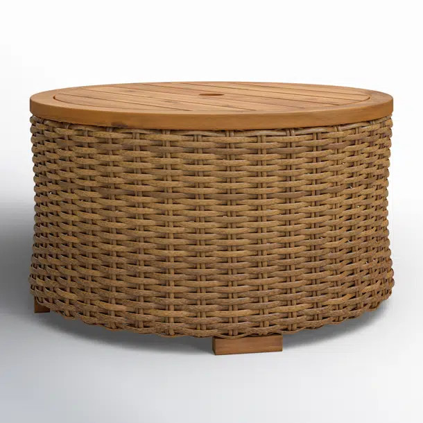 Maddie Acacia Outdoor Coffee Table | Wayfair North America