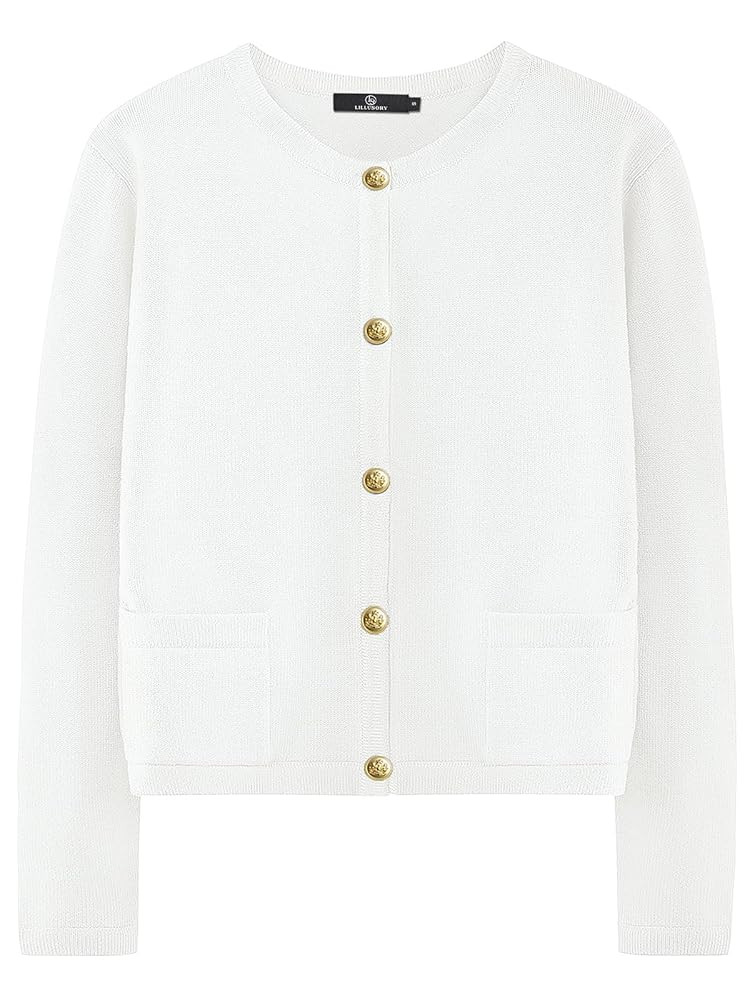 LILLUSORY Women Cardigan Sweaters Fall Outfit Clothes Fashion Cropped Jackets Trendy 2025 Casual ... | Amazon (US)